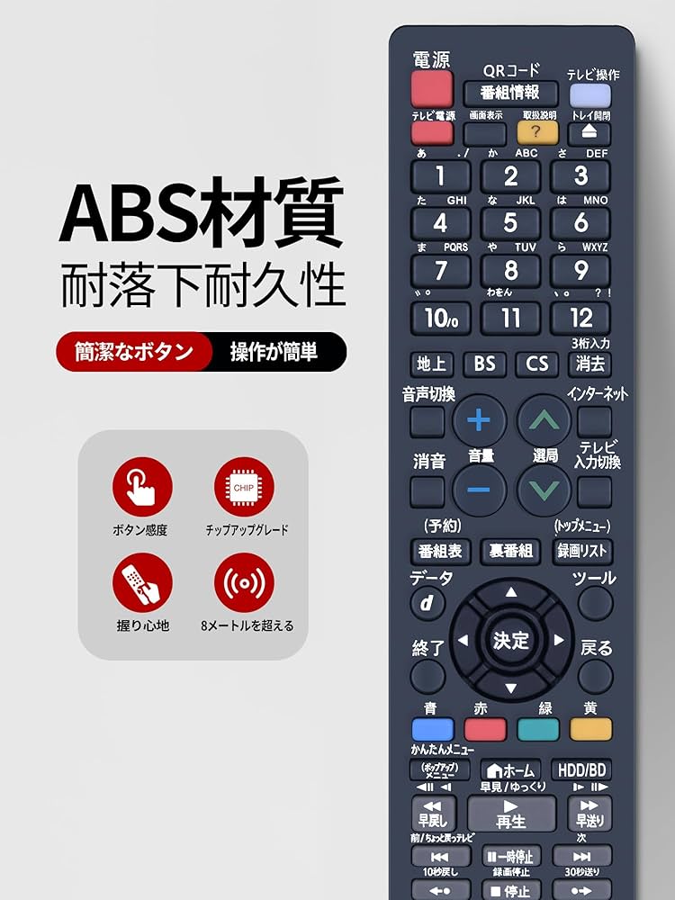 Amazon | SHZブルーレイレコーダーリモコン RRMCGB265WJPA